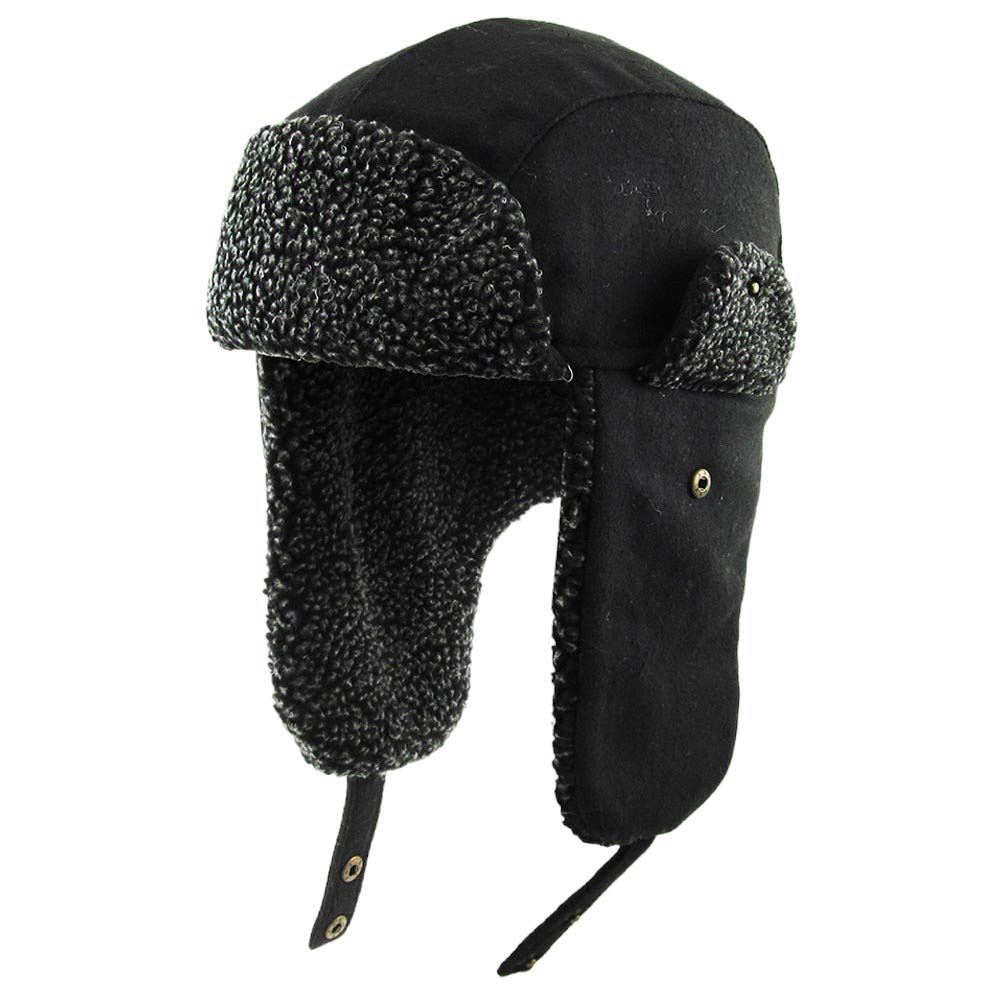 Black Solid Color Trapper Hat, is perfect for colder weather. Crafted from durable materials, it'll keep you protected from the elements as you take on the outdoors. Stylish and functional, this hat is sure to become a go-to favorite. Perfect winter gift for winter outdoor activists.