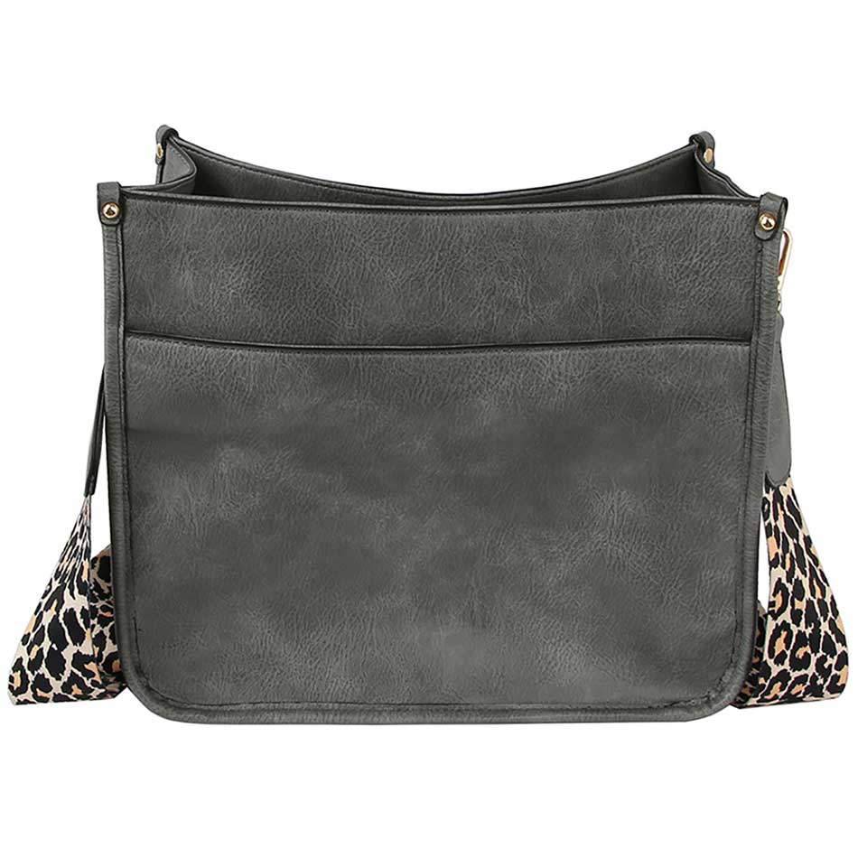 Dark Gray Be ready for your next show or outing with this stylish leopard-patterned guitar strap cross-body shoulder bag. This bag offers great convenience and comfortable wearability. With adjustable straps, a zipper closure, and a stylish leopard pattern, this is the perfect bag for those who want style and function. 