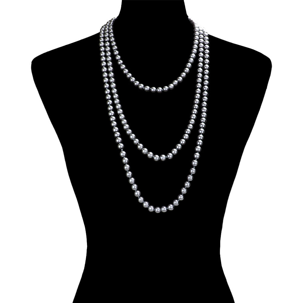 Pink Pearl Long Necklace, is the perfect marriage between timeless elegance and modern style. Handcrafted with pearls, this exquisite necklace is sure to become a staple in any jewelry wardrobe. Its contemporary design and luxurious materials make it a perfect choice for any occasion. Perfect occasional gift idea.