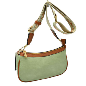 Olive Green Faux Leather Guitar Straps Crossbody Bag for Women, This gorgeous crossbody bag is going to be your absolute favorite new purchase! It features with adjustable and detachable handle strap, upper top zipper closure with pocket. Ideal for keeping your money, bank cards, lipstick, coins, and other small essentials in one place. It's versatile enough to carry with different outfits throughout the week. It's perfectly lightweight to carry around all day with all handy items altogether.