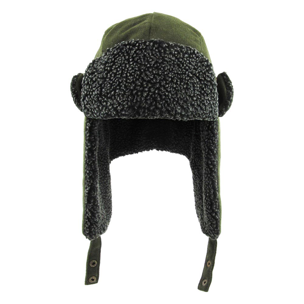 Olive Solid Color Trapper Hat, is perfect for colder weather. Crafted from durable materials, it'll keep you protected from the elements as you take on the outdoors. Stylish and functional, this hat is sure to become a go-to favorite. Perfect winter gift for winter outdoor activists.
