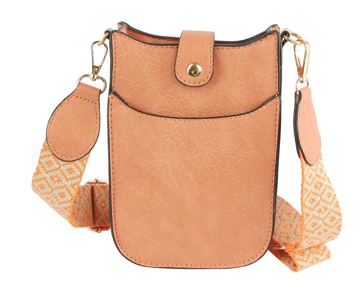 Peach Vegan Leather Crossbody Bag with Adjustable Guitar Straps, perfectly goes with any outfit and shows your trendy choice to make you stand out on your occasion. Ideal for keeping your phone, makeup, money, bank cards, lipstick, coins, and other small essentials in one place. It's lightweight & versatile enough to carry with different outfits throughout the week. Perfect gifts for your lovers and lover persons on valentines Day. Stay comfortable & attractive on occasion.