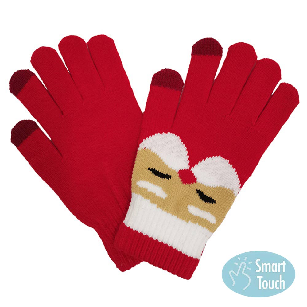 Red Santa Smart Touch Gloves, are the perfect winter accessory. These gloves feature a special conductive inner lining, allowing you to use touch screen devices without exposing your hands to the cold. They also provide insulation to help keep your hands warm. The perfect solution for staying connected while staying cozy!