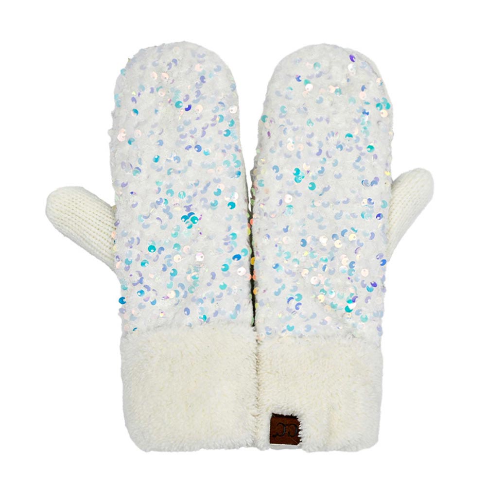 C.C Sequin Mittens, Stay warm and cozy. These mittens are made with quality materials for maximum insulation and comfort. The sequin material is lightweight and breathable & provides excellent temperature control. An adjustable wristband allows for the perfect fit. Enjoy superior warmth during the cold winter months.