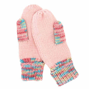 Pink Multi Color Cuff Gloves, nicely knitted, warm, and cozy convertible mittens that will protect you from wintry weather and chill. It's a comfortable, soft brushed poly stretch knit. It's finished with a hint of stretch for comfort and flexibility. Wear gloves or cover up as a mitten to make your outfit gorgeous with luxe. You will love these soft multiple colors. Awesome gift for the persons you care about the most.