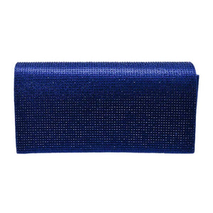 Royal Blue Bling Evening Clutch Crossbody Bag, look like the ultimate fashionista even when carrying a small Clutch Crossbody for your money or credit cards. Great for when you need something small to carry or drop in your bag. Perfect for grab and go errands, keep your keys handy & ready for opening doors as soon as you arrive.