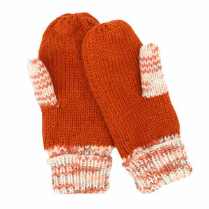 Rust Multi Color Cuff Gloves, nicely knitted, warm, and cozy convertible mittens that will protect you from wintry weather and chill. It's a comfortable, soft brushed poly stretch knit. It's finished with a hint of stretch for comfort and flexibility. Wear gloves or cover up as a mitten to make your outfit gorgeous with luxe. You will love these soft multiple colors. Awesome gift for the persons you care about the most.