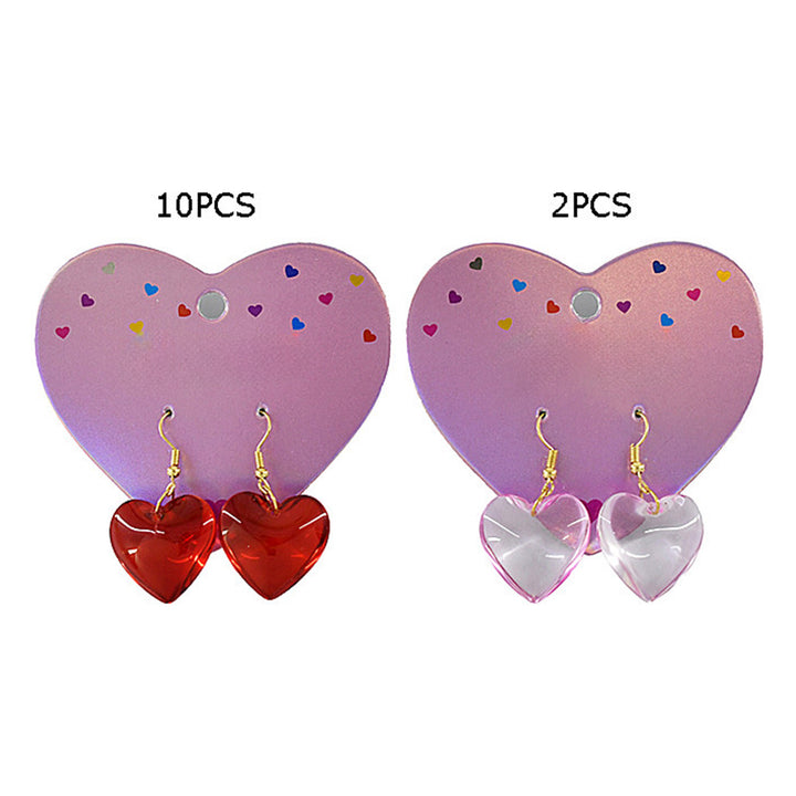 12PAIRS of Heart Dangle Earrings are a versatile addition to any wardrobe. Made with high-quality materials, these earrings feature a beautiful heart design that adds a touch of elegance to any outfit. With 12 pairs, you'll have plenty of options, making it easy to find the perfect pair for any occasion. Upgrade your accessory game with these stunning earrings. 