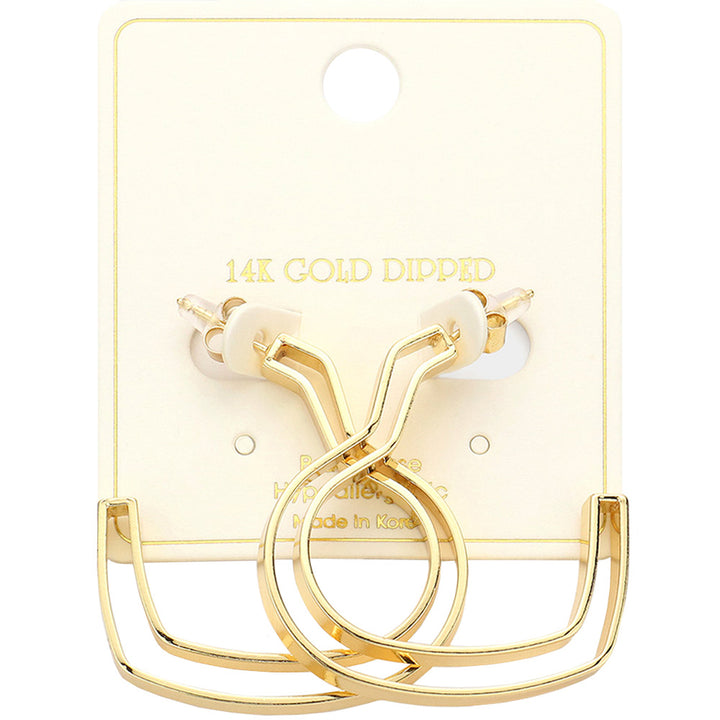 14K Gold Dipped Heart Hoop Earrings add a touch of elegance and style to any outfit. Made with high-quality materials, they are durable and long-lasting. Their unique heart design and delicate 14K gold finish make them a must-have for any fashion-forward individual. Perfect for any occasion, these earrings make a beautiful addition to any jewelry collection.