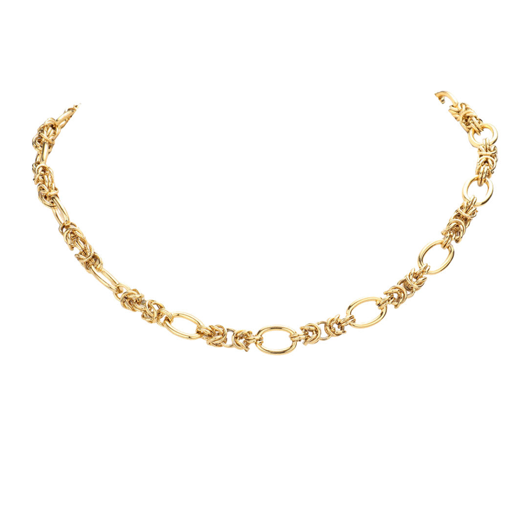 18K Gold Dipped Stainless Steel Handmade Chain Necklace