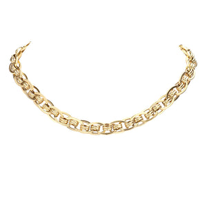 This 18K Gold Dipped Stainless Steel Handmade Chain Necklace, Joins style and strength, lets you make an unforgettable statement. Take the risk and make a bold statement today. Shine on! Birthday Gift, Christmas Gift, Anniversary Gift, Thank you Gift, Just Because Gift, Regalo Navidad, Regalo Cumpleanos, Aniversario
