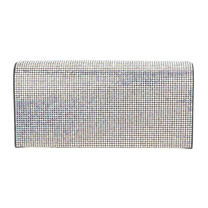 AB Black Shimmery Evening Clutch Bag, This evening purse bag is uniquely detailed, featuring a bright, sparkly finish giving this bag that sophisticated look that works for both classic and formal attire, will add a romantic & glamorous touch to your special day. perfect evening purse for any fancy or formal occasion.