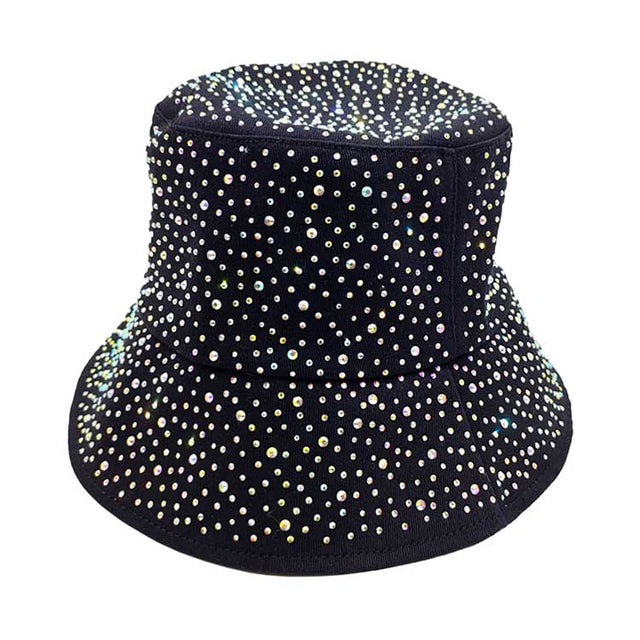 Ab Black Bling Bucket Hat, keep your styles on even when you are relaxing at the pool or playing at the beach. Large, comfortable, and perfect for keeping the sun off of your face, neck, and shoulders. Perfect summer, beach accessory. Ideal for travelers who are on vacation or just spending some time in the great outdoors.