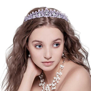 Amethyst Oval Stone Pointed Princess Tiara, is an ideal accessory for special occasions. Its classic design is crafted with quality materials featuring an oval stone with pointed edges for a timeless look. Look regal and sophisticated with this exquisite tiara. Ideal gift for loved ones on any special day. 