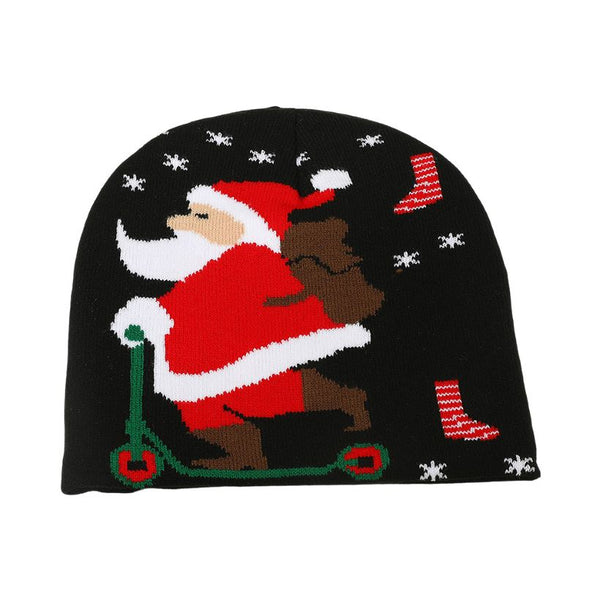 Get into the holiday spirit with this Christmas knit beanie featuring a playful Santa design. Perfect for parties, winter outings, or gifting, this cozy hat blends seasonal cheer with everyday comfort, making it a must-have accessory for festive celebrations.
