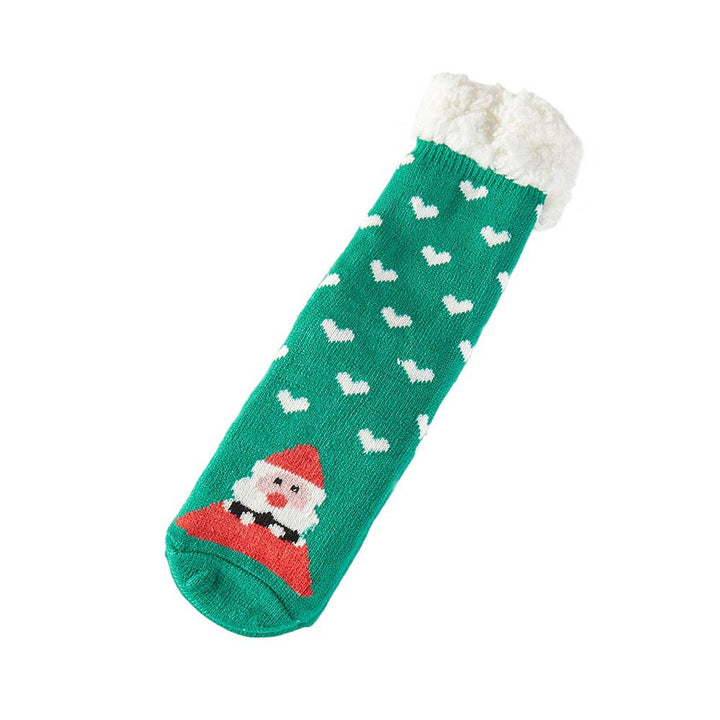 Assorted 12Pairs Faux Sherpa Lining Rudolph Santa Claus Rudolph Socks, are perfect for the Christmas season. The faux Sherpa lining is soft and comfortable, providing a cozy and stylish look. Their lightweight design makes them ideal for all-day wear. The fun Rudolph Santa Claus design will bring smiles to everyone’s faces.