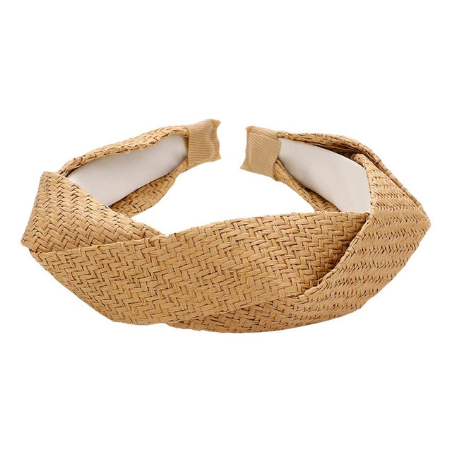 Beige Braided Straw Headband, create a beautiful look while perfectly matching your color with the easy-to-use braided straw headband. These are beautifully designed to put on a pop of color and complete your ensemble. Perfect for everyday wear, outdoor festivals, and more. Awesome gift idea for your loved one or yourself.