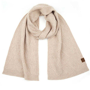 Beige C.C Diagonal Stripes Criss Cross Pattern Scarf, adds a modern twist to any outfit. Crafted with high-quality fabric, it features a criss-cross pattern in stylish diagonal stripes with vibrant colors to choose from. Perfect for any season, this scarf adds a touch of sophistication. Perfect seasonal gift idea. 