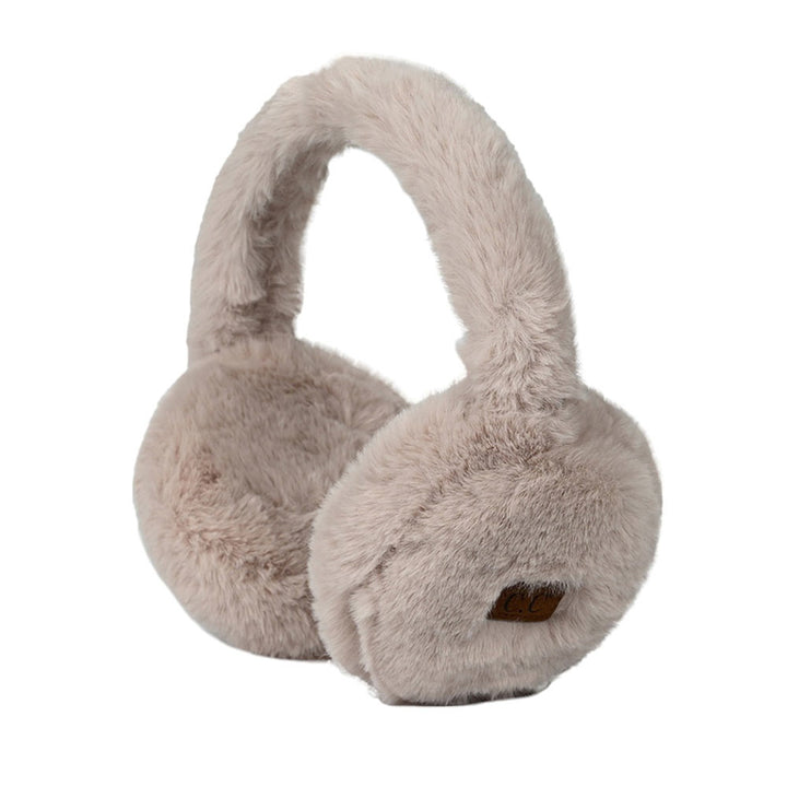 Beige C.C Faux Fur Must Have Winter Warm Earmuff, features a soft and cozy faux fur outer shell for superior insulation. Its lightweight design and adjustable band make it comfortable to wear. This earmuff will keep you warm in the cold winter months. A thoughtful winter gift idea for friends and family members.