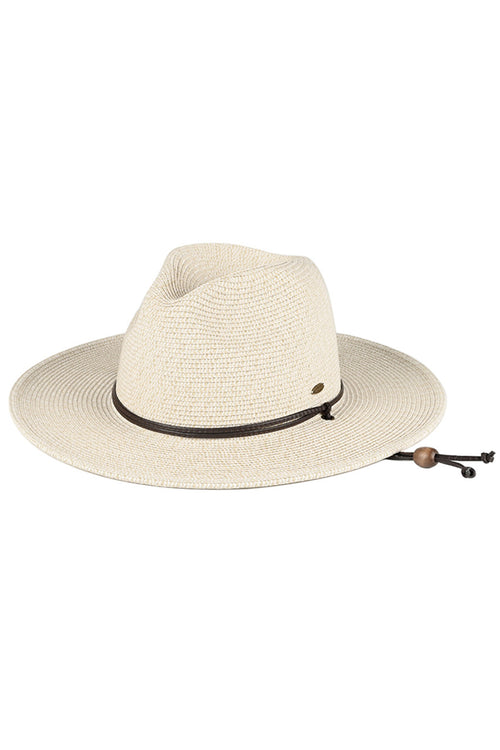C.C Women's Panama Sun Hat - Beige