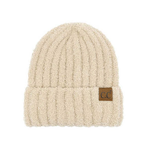 Beige C.C Solid Color Fuzzy Beanie Hat. Stay warm this winter with it. This stylish beanie features a soft, plush material to provide superior comfort and warmth. The adjustable fit ensures the perfect fit for any age group. A perfect winter gift, enjoy the winter season in style with the C.C Solid Color Fuzzy Beanie.