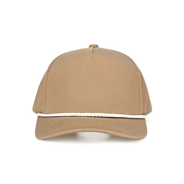 Beige CC Beanie Solid Trucker Hat Baseball Cap with Rope Point Detail features a clean, plain design accented by a classic rope detail for a timeless, laid-back look. The structured trucker style offers breathable comfort and an adjustable fit, making it perfect for everyday wear.