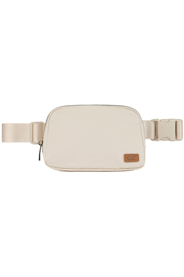 Beige C.C. Waterproof Mini Fanny Belt Bag is the perfect accessory for any adventure. The waterproof material ensures your belongings stay dry, while the compact size and secure belt keep them close and safe. Ideal for outdoor activities or travelling, this bag is a must-have for any on-the-go individual.