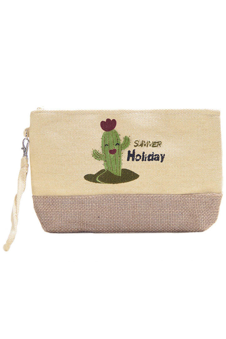 Cactus Beach Bag Pouch offers a stylish and practical solution for organizing your essentials at the beach. Crafted with durable materials, it provides secure storage for small items like keys, sunscreen, and sunglasses, keeping them easily accessible and protected from sand and moisture. Its compact design fits seamlessly inside larger beach bags, enhancing convenience without adding bulk. Ideal for those who value both function and fashion during their seaside outings. 