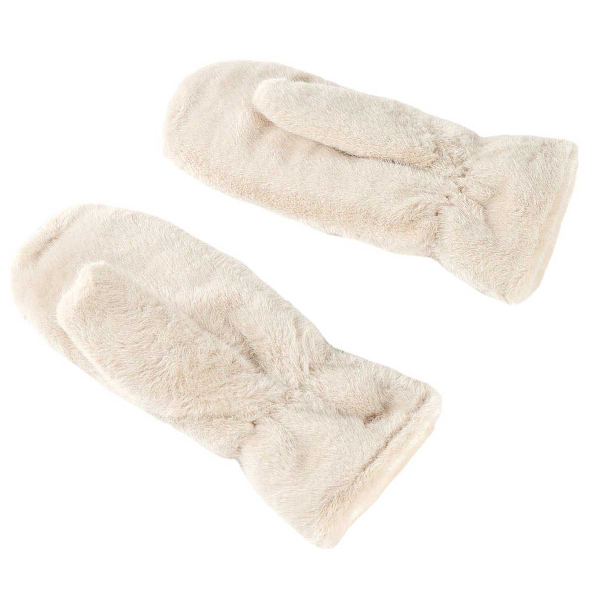Beige Faux Fur Mitten Gloves, are a smart, eye-catching, and attractive addition to your outfit. These trendy gloves keep you absolutely warm and toasty in the winter and cold weather outside. It's the autumnal touch you need to finish your outfit in style. A pair of these gloves will be a nice gift for loving one.