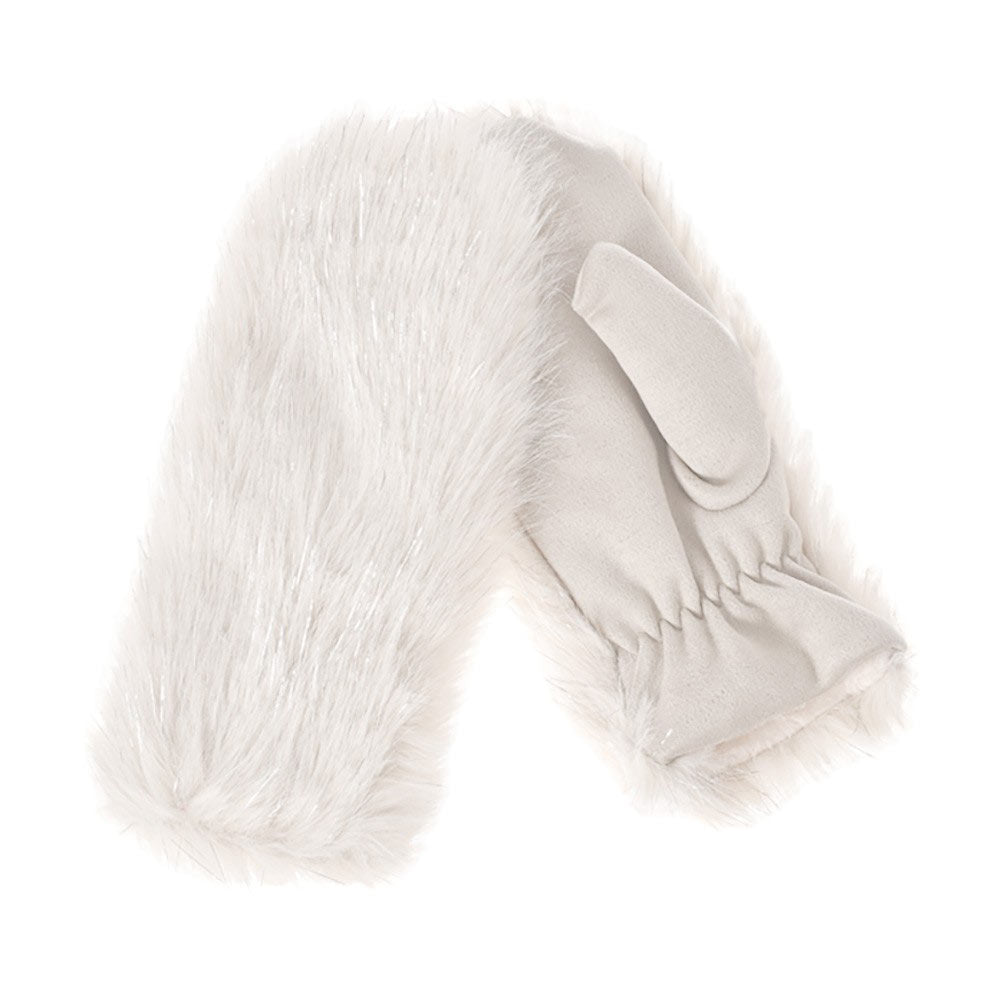 Beige-Faux Fuzzy Fur Mitten Gloves offer the ultimate combination of style and warmth. Made with soft and luxurious faux fur, they provide maximum comfort for your hands while adding a touch of elegance to any outfit. With these gloves, you can stay cozy and fashionable all winter long.