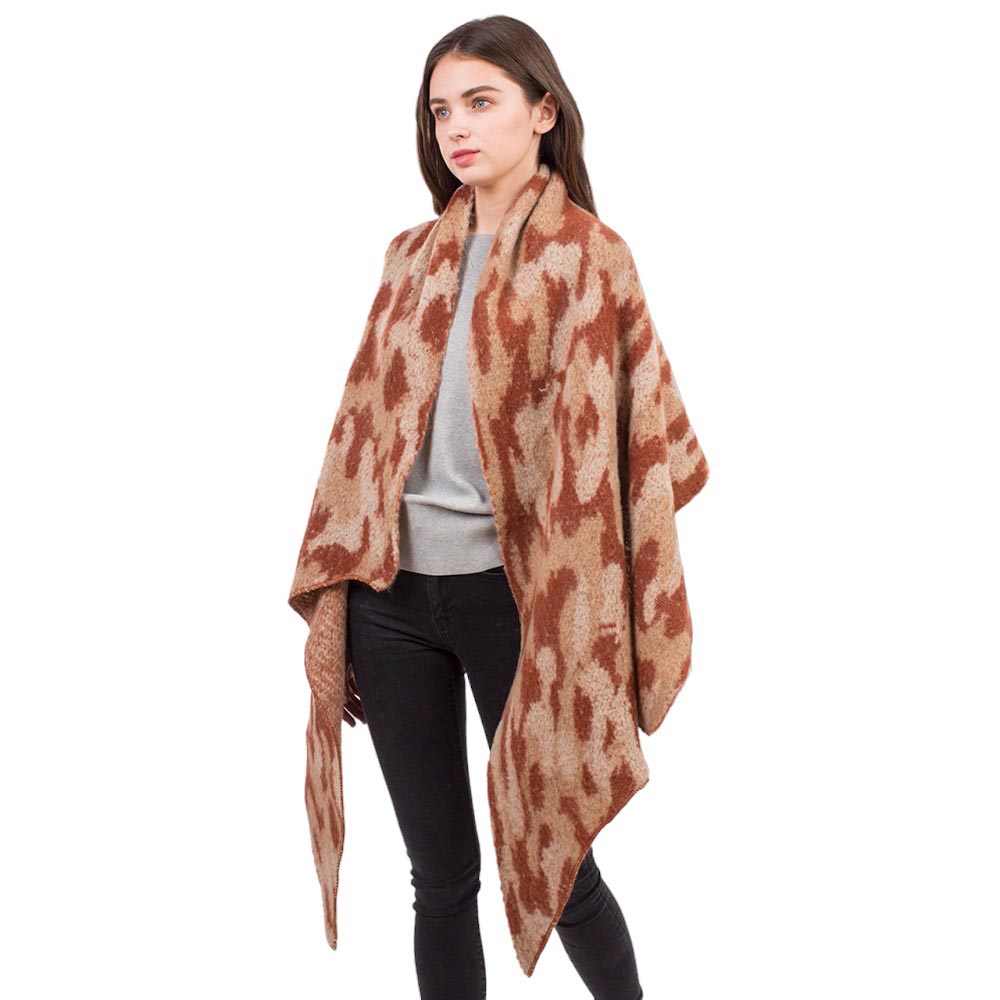Beige Leopard Fuzzy Heavy Scarf, is made from superior insulation and wool-blend fabric. It features a leopard pattern and provides extra warmth and comfort while keeping your style unique. With its heavy construction, it is sure to keep you cozy and warm in any weather. Perfect winter gift for friends and family members.