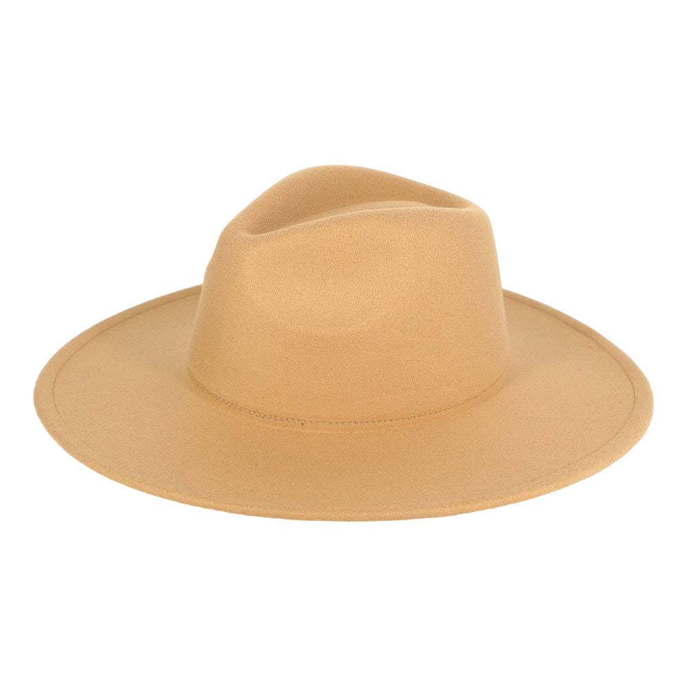 Beige Solid Fedora Panama Hat, is offering breathable comfort for the perfect summer look. The brim offers shade from the sun and the classic fedora shape makes it a timeless accessory. Look your best and stay comfortable in this stylish Solid Fedora Panama Hat. 
