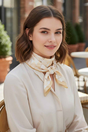 Beige Elevate your accessory game with this versatile bandana scarf, featuring a stunning botanical pattern print. Crafted from 100% polyester, it delivers a silky-smooth feel that's lightweight and comfortable year-round. The generous 27.5" x 27.5" square size offers endless styling possibilities wear it as a headscarf, neck wrap, or tie it to your bag for a pop of natural-inspired color. Perfect for any season, this easy-care piece transitions seamlessly from casual to chic.
