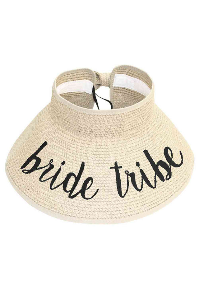Beige Celebrate your bride tribe in style with this charming roll-up paper visor hat. Crafted from 100% paper, it's lightweight and perfectly packable for bachelorette parties, beach trips, and outdoor celebrations. The open visor design provides sun protection while keeping you cool and comfortable.