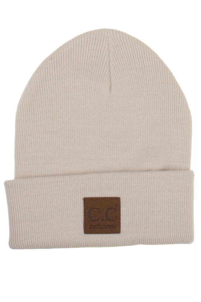 Beige The C.C Unisex Classic Basic Solid Color Beanie features a timeless knit design with a clean, solid color finish for effortless everyday style. Soft, stretchy, and comfortable, it provides reliable warmth and a versatile fit for both men and women.