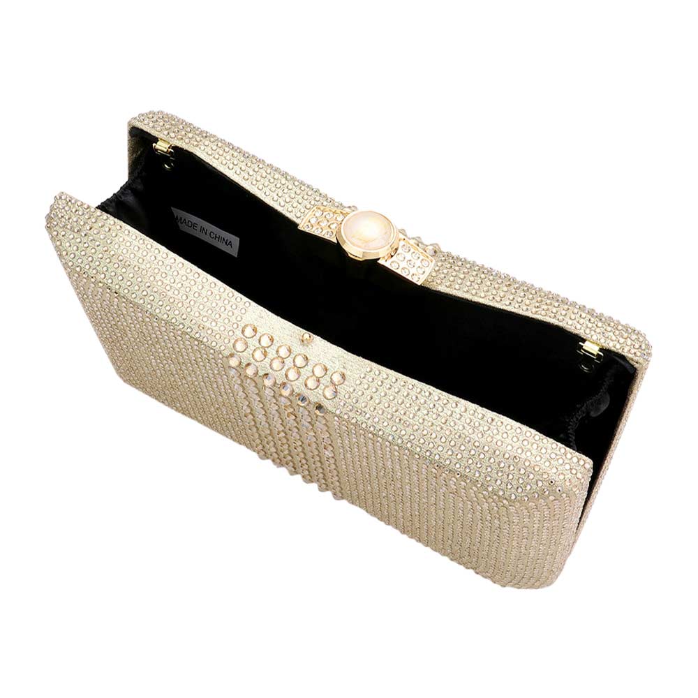 Black Bling Evening Clutch Crossbody Bag, perfectly goes with any outfit and shows your trendy choice to make you stand out on your special occasion. Carry out this bling evening crossbody bag while attending a special occasion. Perfect for carrying makeup, money, credit cards, keys or coins, etc.