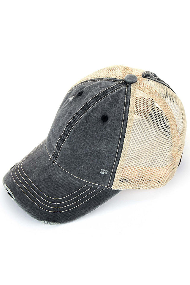 Black-C.C BASEBALL PONYCAP offers a stylish and functional addition to your wardrobe. Made with high-quality materials, it provides both comfort and durability. Its versatile design allows for easy styling and its adjustable strap ensures a perfect fit. A must-have for any fashion-forward individual.