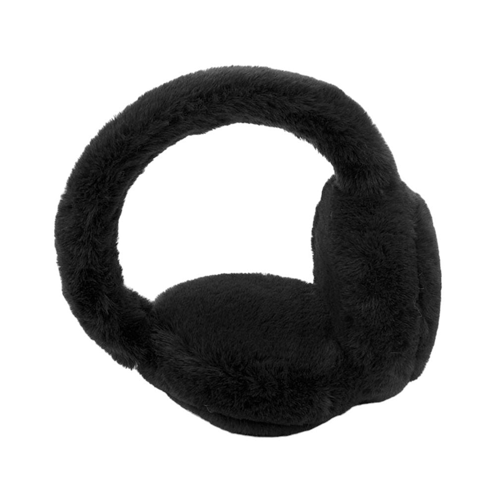 Black C.C Faux Fur Must Have Winter Warm Earmuff, features a soft and cozy faux fur outer shell for superior insulation. Its lightweight design and adjustable band make it comfortable to wear. This earmuff will keep you warm in the cold winter months. A thoughtful winter gift idea for friends and family members.
