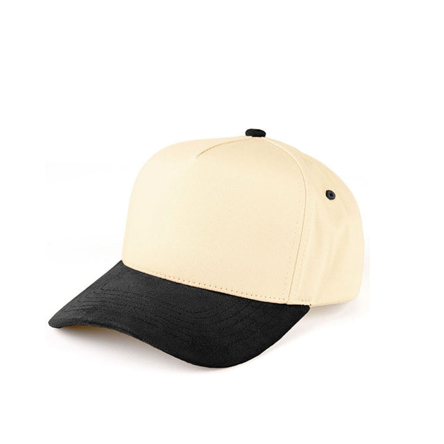 Black Elevate your casual style with the C.C Suede Bill two-tone trucker snapback, featuring a sleek suede brim for a modern, premium look. With its adjustable snapback closure and breathable mesh back, this baseball cap delivers a comfortable, customizable fit for everyday wear.