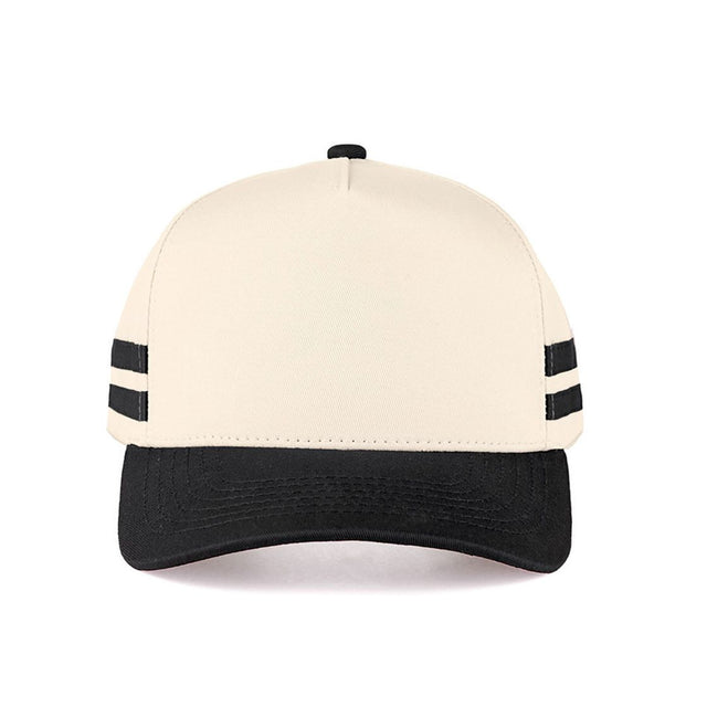 Black CC Beanie Pinstripe Plain Two-Tone Trucker Hat Baseball Cap features a clean pinstripe pattern combined with a stylish two-tone design for a modern, sporty look. Designed in a classic trucker silhouette, it offers breathable comfort and an adjustable fit for everyday wear.