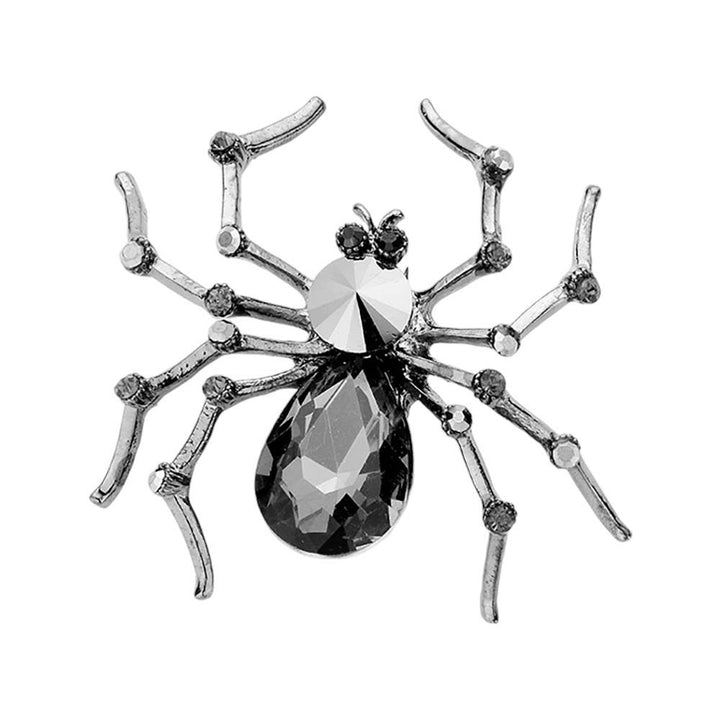 Black-DiamondCrystal Spider Pin Brooch is crafted with sparkling crystals, adding a touch of sophistication to any outfit. The intricate design and attention to detail make it a must-have for any accessory collection. Elevate your style with this stunning brooch.