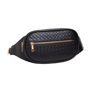 Black Indulge in the luxurious feel of our Faux Braided Leather Mini Sling Bag. Crafted with precision from high-quality faux leather, this bag offers a stylish and durable option for carrying your essentials. The braided design adds a touch of elegance, making it the perfect accessory for any outfit.