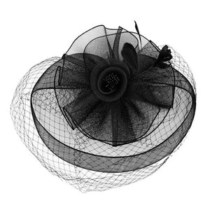 Black Feather Mesh Flower Fascinator Headband, with its luxurious yet lightweight composition. Crafted with high-quality materials, the headband features a feather mesh flower, making it the perfect accessory for any outfit. The headband adds a touch of sophistication. Perfect gift choice for loved ones on any day.