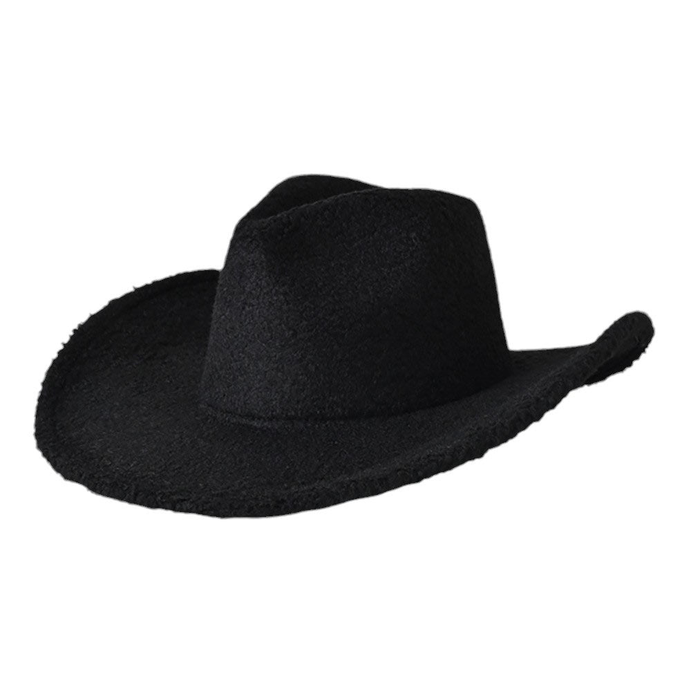 Black-Fleece Teddy Bear Cowboy Hat,Made from high-quality fleece material, this hat is soft and snuggly, perfect for keeping your little one's head warm and protected. With its unique teddy bear design and cowboy hat shape, it's both cute and stylish. Grab one for your child today! 