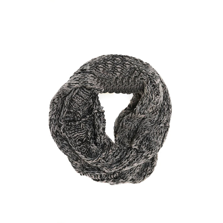 Black KIDS Multi Tone Cable Knit CC Infinity Scarf offers a blend of warmth and style with its soft, durable cable knit construction. Featuring a multi-tone design, this infinity scarf ensures a snug, comfortable fit with no loose ends to manage, making it ideal for active children. Its breathable fabric delivers effective insulation to keep kids cozy during colder months, while the versatile look complements a variety of outfits and occasions. 