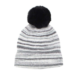 Black Multi Colored Pom Pom Beanie Hat, wear this beautiful beanie hat with any ensemble for the perfect finish before running out the door into the cool air. An awesome winter gift accessory and the perfect gift item for Birthdays, Christmas, Stocking stuffers, Secret Santa, holidays, anniversaries, Valentine's Day, etc.