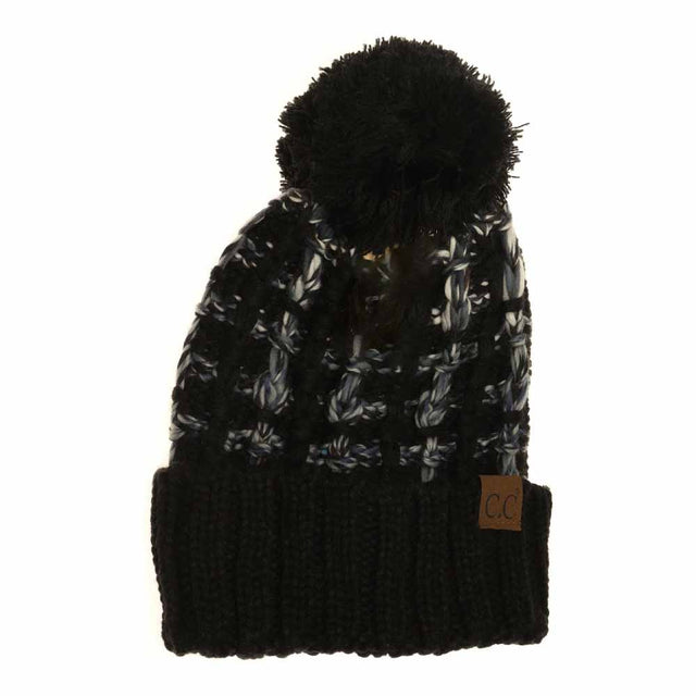 black Ombre Double Slipstitch Pom Beanie combines expert craftsmanship with contemporary style. Featuring a double-layer slipstitch knit, this beanie offers enhanced warmth and durability. Its gradient ombre design transitions smoothly between colors, adding a sophisticated touch to winter wear. Topped with a plush pom, it balances functionality with a trendy finish, making it an ideal accessory for cold-weather comfort and urban fashion. 