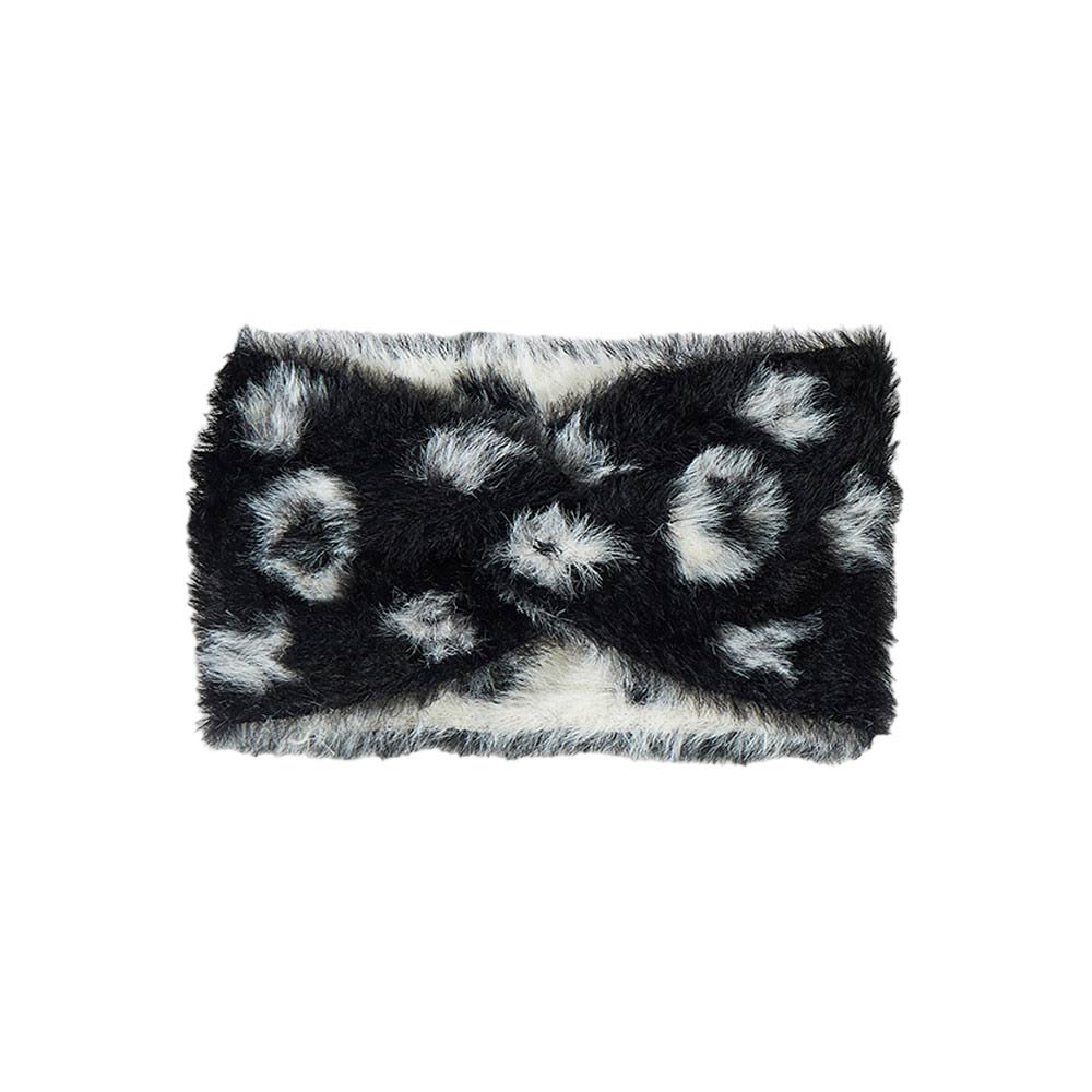 Black Patterned Faux Fur Earmuff Headband, will shield your ears from cold winter weather ensuring all-day comfort. An awesome winter gift accessory and the perfect gift item for Birthdays, Christmas, Stocking stuffers, Secret Santa, holidays, anniversaries, Valentine's Day, etc. Stay warm & trendy!