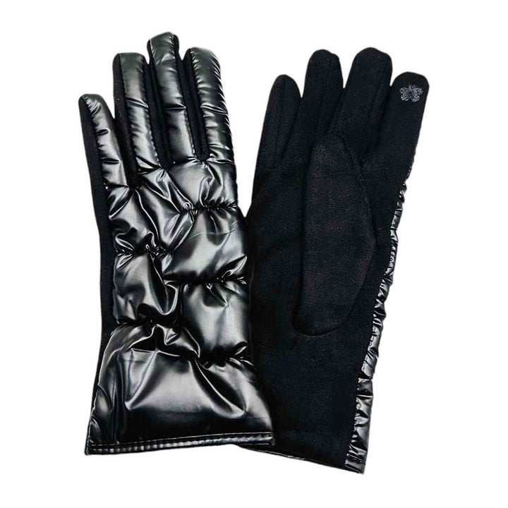 Black-Puffer Smart Touch Gloves, Perfect combination of style and functionality. With their innovative design, you can easily use your touch screen devices without having to remove your gloves. Made with high-quality materials, these gloves are both durable and comfortable, making them an ideal choice for the colder months
