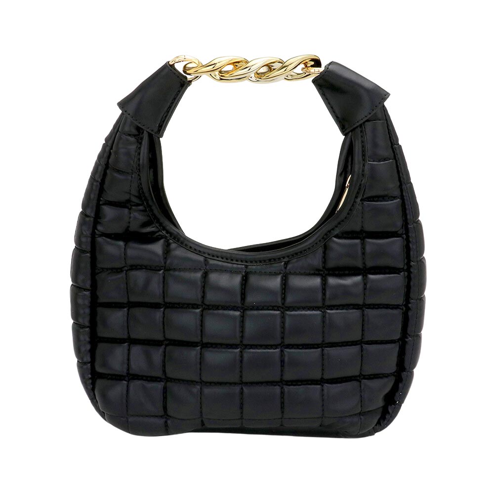 Black Quilted Soft Tote Crossbody Bag,  the interior has enough capacity for keys, phones, cards, sunglasses, purses, lipsticks, books, and water bottles. A wonderful gift for your lover, family, and friends. Perfect for traveling, beach, parties, shopping, camping, dating, and other outdoor activities in daily life.